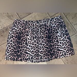 PacSun Animal Print mini Skirt